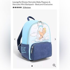 Loungefly Mini backpack, new still in plastic